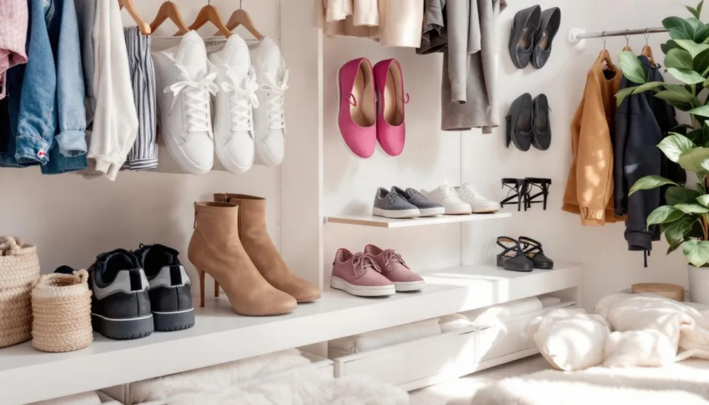 descubre un truco innovador para organizar tus zapatos sin necesidad de cajas ni estantes, manteniéndolos perfectos y accesibles en todo momento.