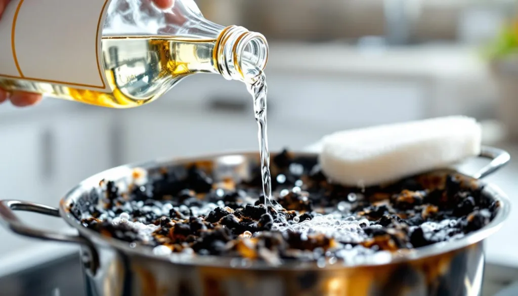 descubre por qué el vinagre blanco es el secreto para limpiar cacerolas quemadas de manera fácil y eficaz. aprende trucos caseros para recuperar tus utensilios de cocina.