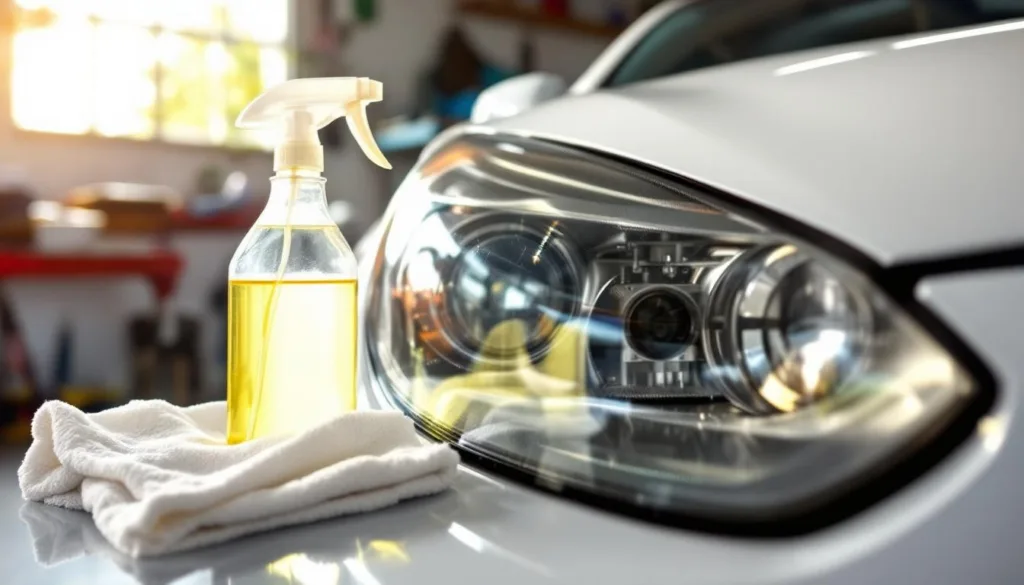 descubre cómo el vinagre blanco puede transformar la limpieza de los faros de tu coche, eliminando la suciedad y devolviendo su brillo original de forma fácil y económica.