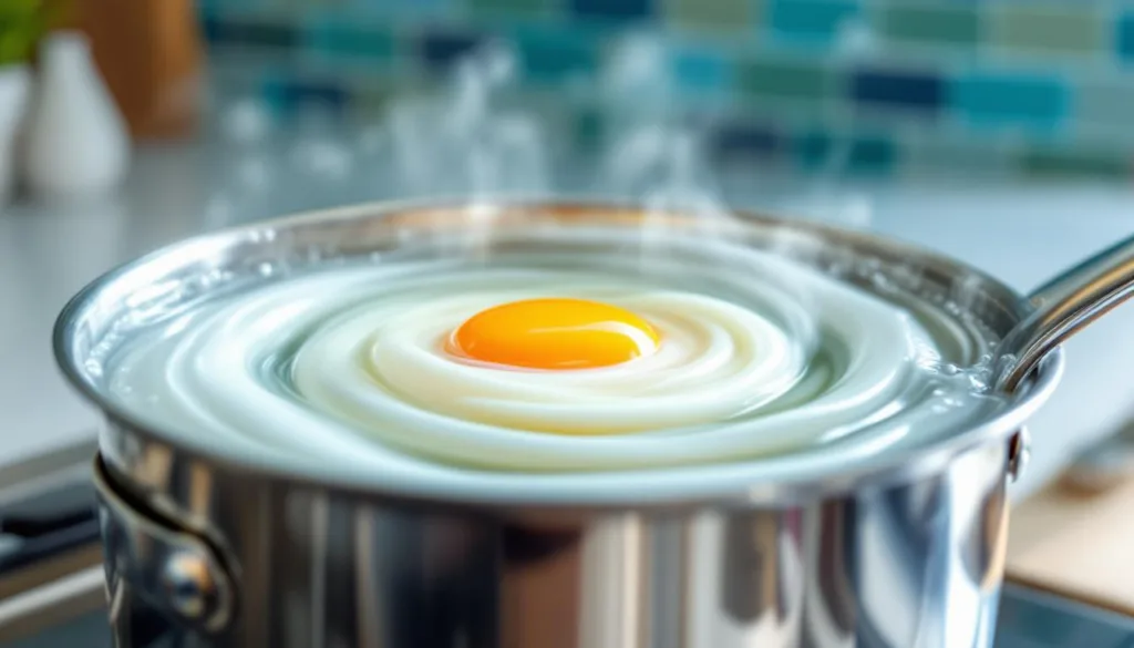 descubre por qué crear un remolino en el agua es esencial para lograr huevos pochados perfectos, con una textura suave y forma ideal.