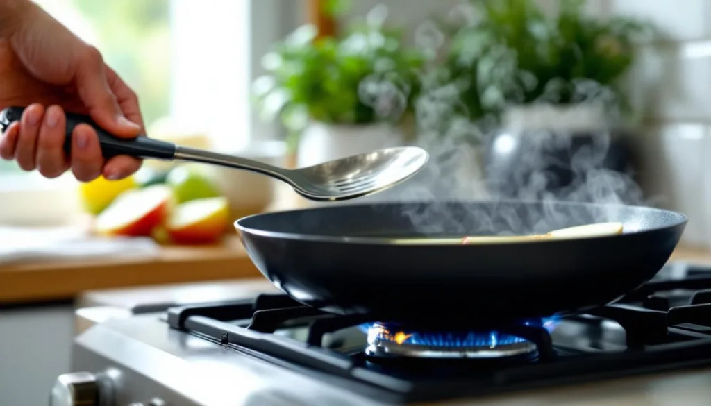 descubre cómo una rodaja de manzana en el aceite puede eliminar fácilmente los olores desagradables al freír, haciendo tu cocina más fresca y agradable.