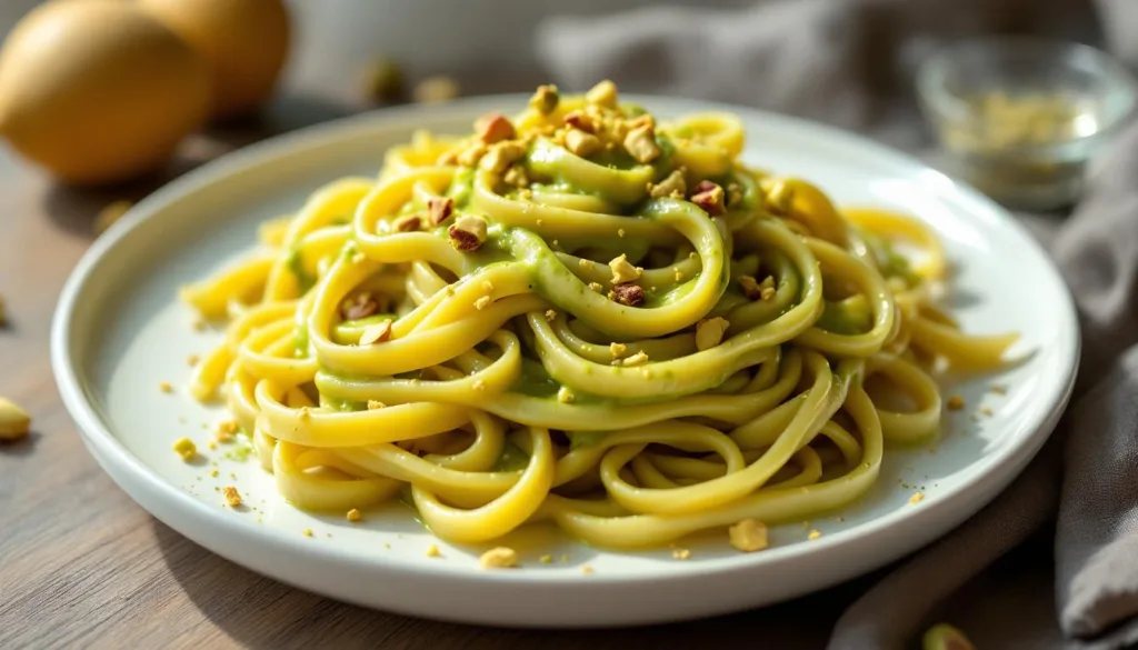 descubre cómo preparar esta deliciosa receta de pasta cremosa de pistacho que probé y cuyo resultado fue absolutamente increíble. ¡sorprende a todos con un plato único y delicioso!