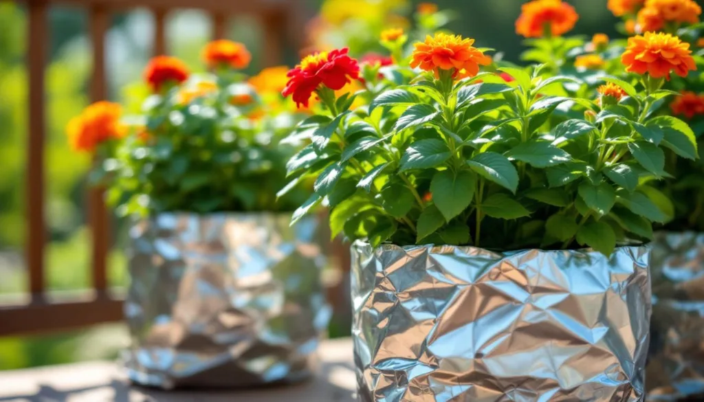 descubre cómo colocar papel de aluminio en macetas durante 7 días transformó la belleza de mis plantas, logrando un crecimiento saludable y espectacular.